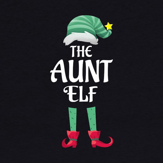 The Aunt Elf Christmas Matching Pajama PJ Family Party Gift by BooTeeQue